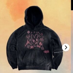 KAROL G Bichota Season Bunny Washed Black Hoodie